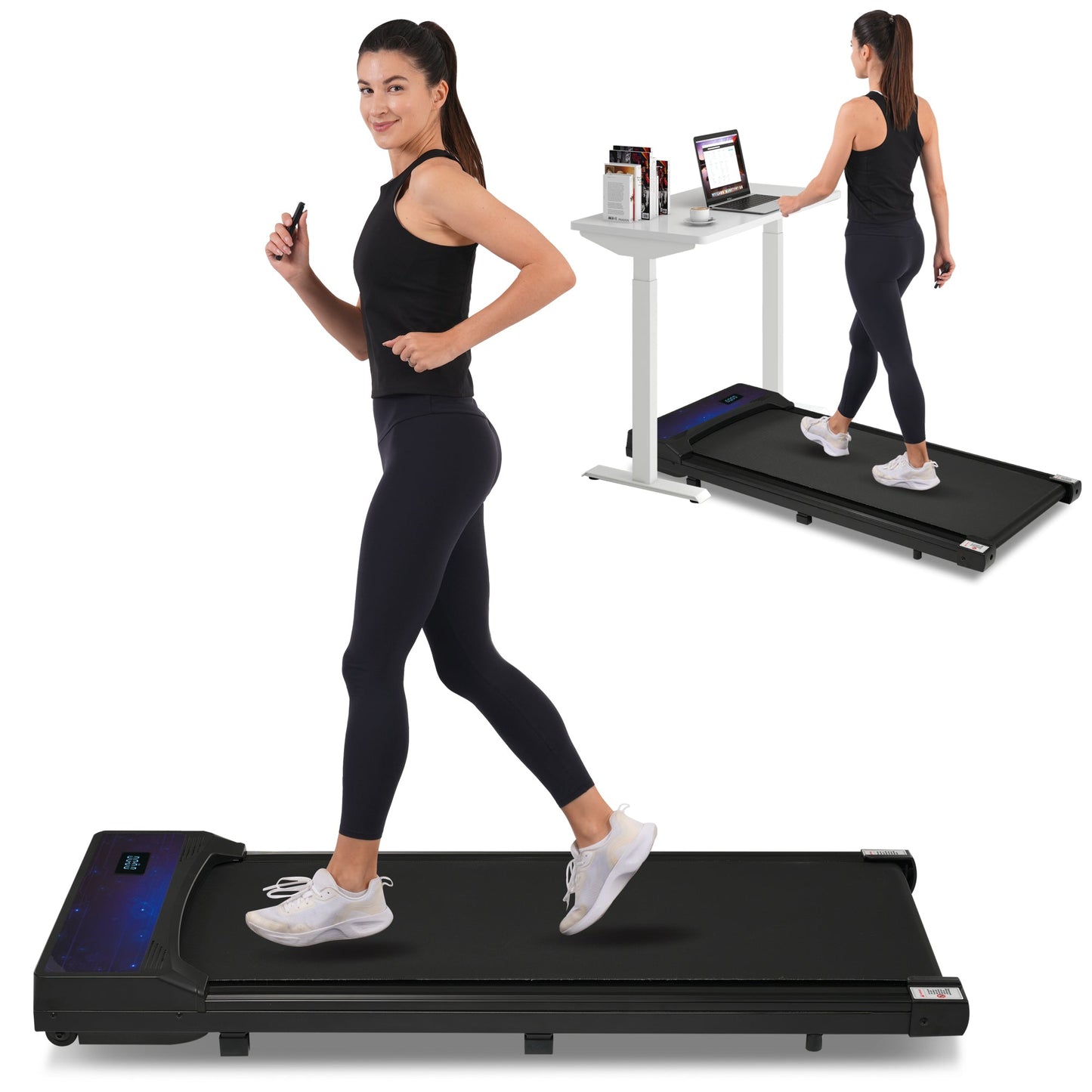 8.10 Under Desk Treadmill - 2.5HP, 300LBS Capacity