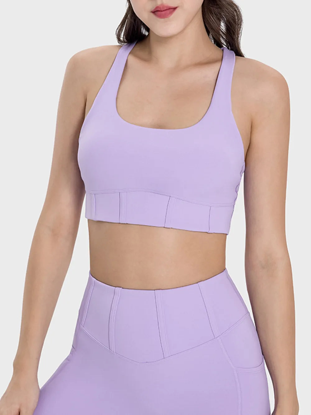Square Neck Wide Strap Active Tank - Korvel