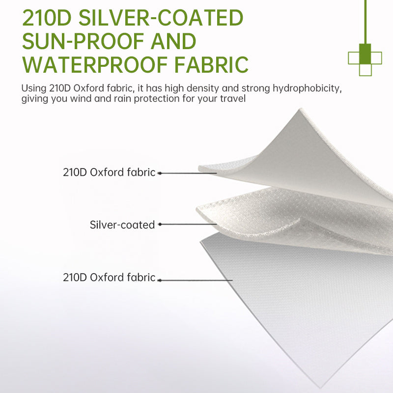 Large Multifunctional Outdoor Zipper Tents for Camping - Water - Repellent, Rainproof, Sunscreen, for Multiple People - Korvel