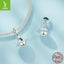 Silver Planet Pendant - Personalized S925 Charm for Bracelets