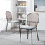 Elegant Black and Gray Sennit Chair Set of 4