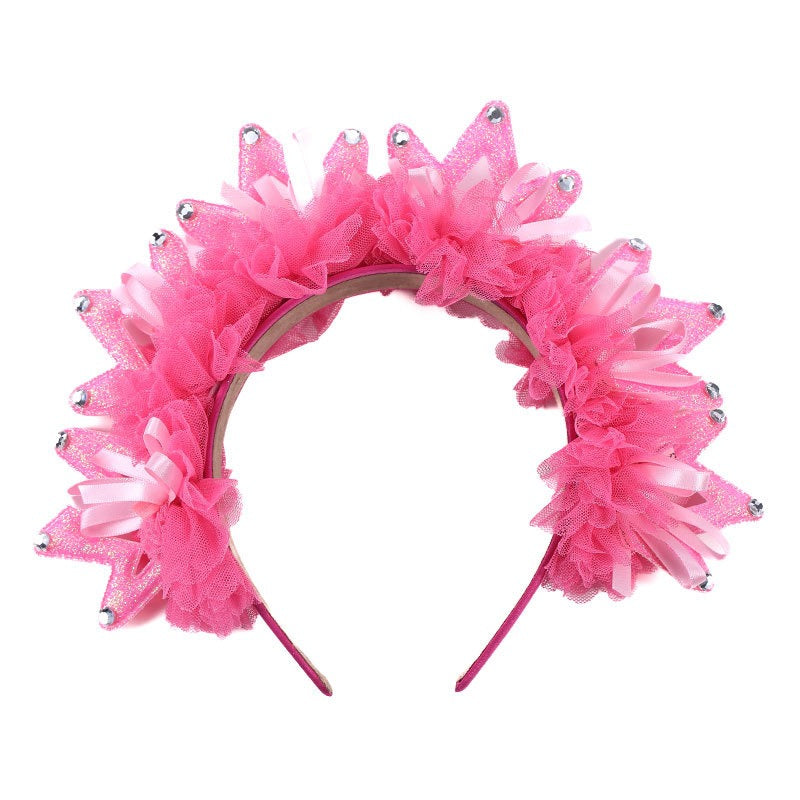 Fashionable new fabric crown hairband for women - Korvel