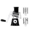 5-in-1 Cheese Grater: Gourmet, Rotary with Hand Crank, 10 Blades (3 Blades-C), for Cheese & Vegetable Slicing. - Korvel