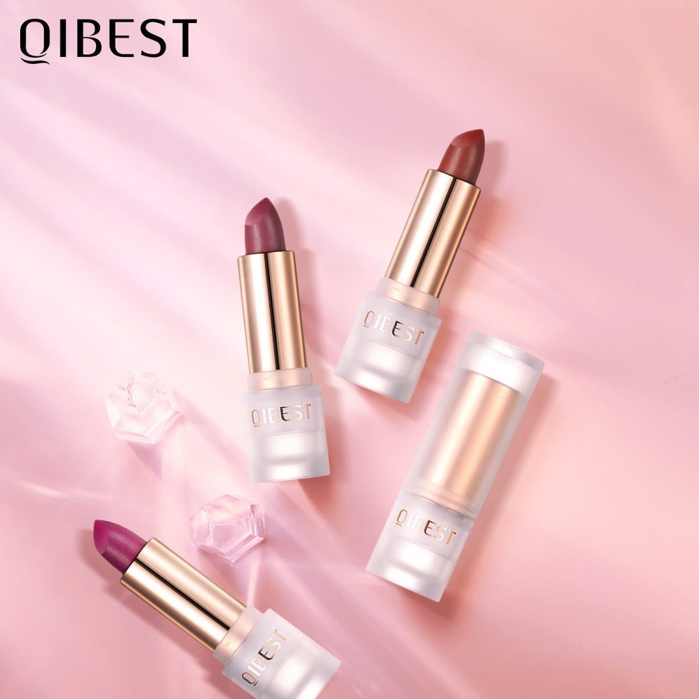 QIBEST Labial Mate de Terciopelo - Color de Larga Duración