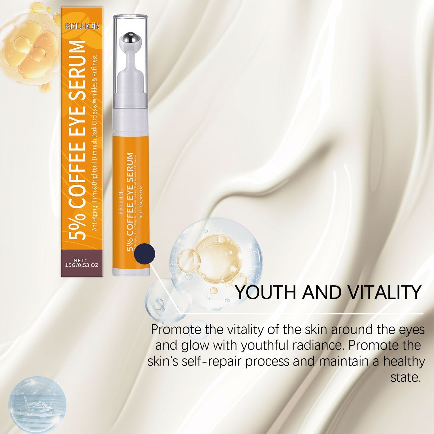 Caffeine Eye Cream for Hydration and Nourishment