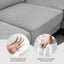 [VIDEO provided] [New] 108*85.5" Modern U Shape Sectional Sofa 7 Seat Fabric Sectional Sofa Set - Korvel