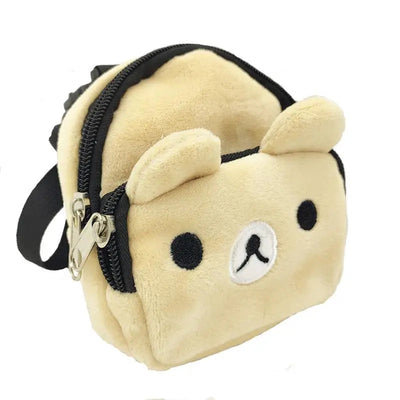 Pet Dog Backpack Durable Puppy Self Carry Backpack Adjustable Leash Cartoon Portable Harness Teddy Dog Outdoor Snack Bag - Korvel