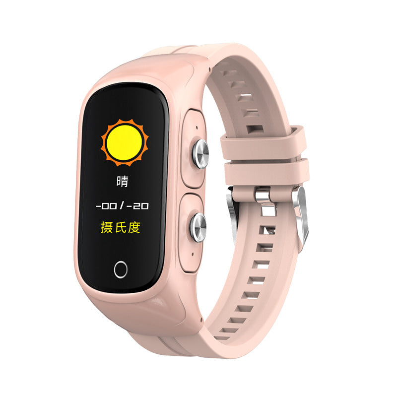 New N8 Smart Bracelet Pair Ear Bluetooth Headset Two-In-One Sports Watch - Korvel
