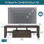 Meuble TV moderne marron avec éclairage LED - Assemblage rapide