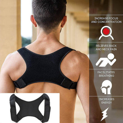 New Spine Posture Corrector Protection Back Shoulder Posture Correction Band Humpback Back Pain Relief Corrector Brace - Korvel