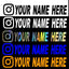 Custom username car stickers personalized Instagram motorcycle vinyl stickers - Korvel