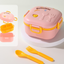 Cartoon cute microwaveable double layer portable lunch box with lid - Korvel