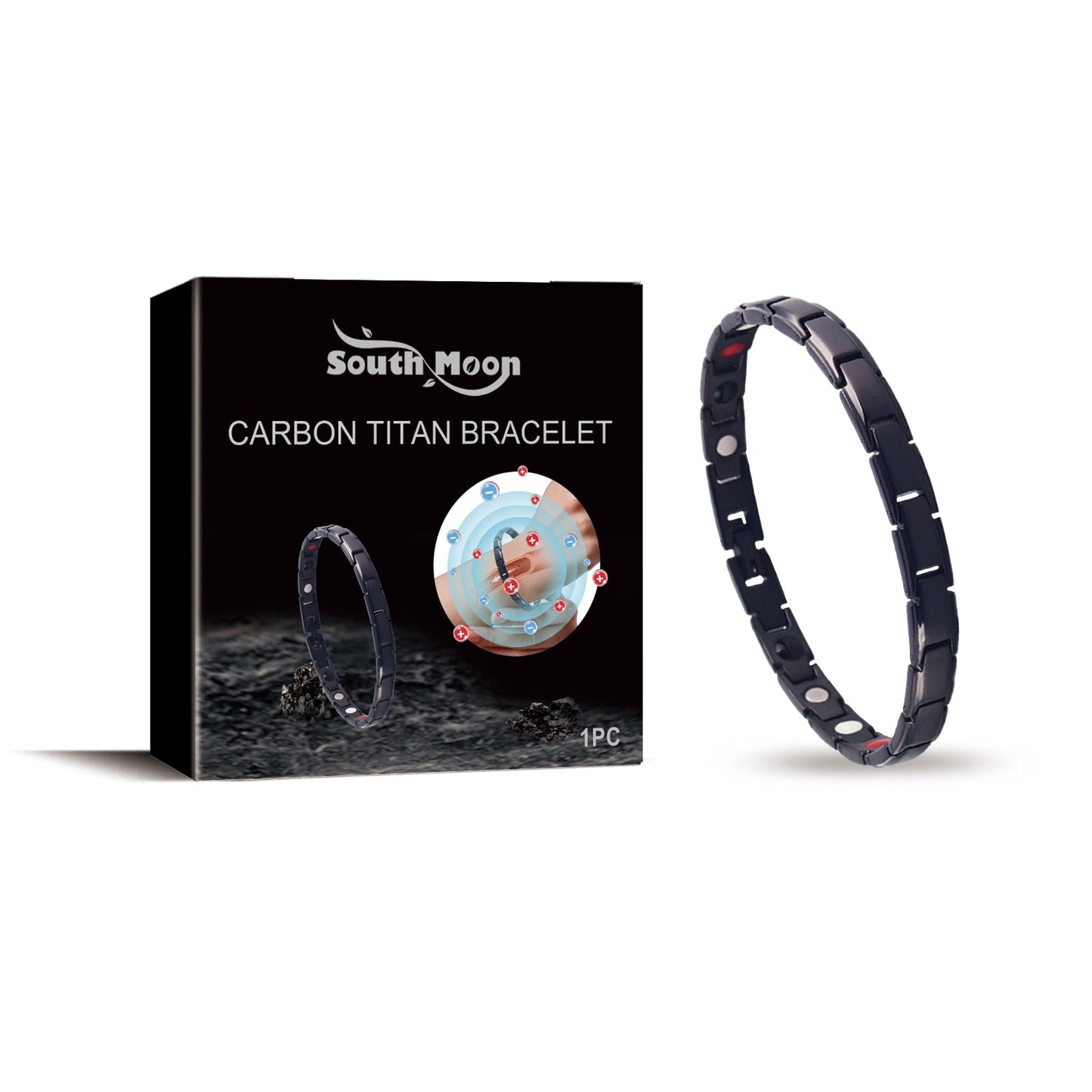 Pulsera de Acero de Titanio Southmoon - Accesorio Deportivo Elegante