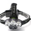 LED Headlamp 5 CREE XM-L T6 15000 lumens LED USB  Camping Hike Emergency Light - Korvel