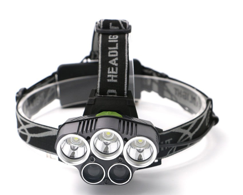 LED Headlamp 5 CREE XM-L T6 15000 lumens LED USB  Camping Hike Emergency Light - Korvel