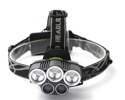 LED Headlamp 5 CREE XM-L T6 15000 lumens LED USB  Camping Hike Emergency Light - Korvel