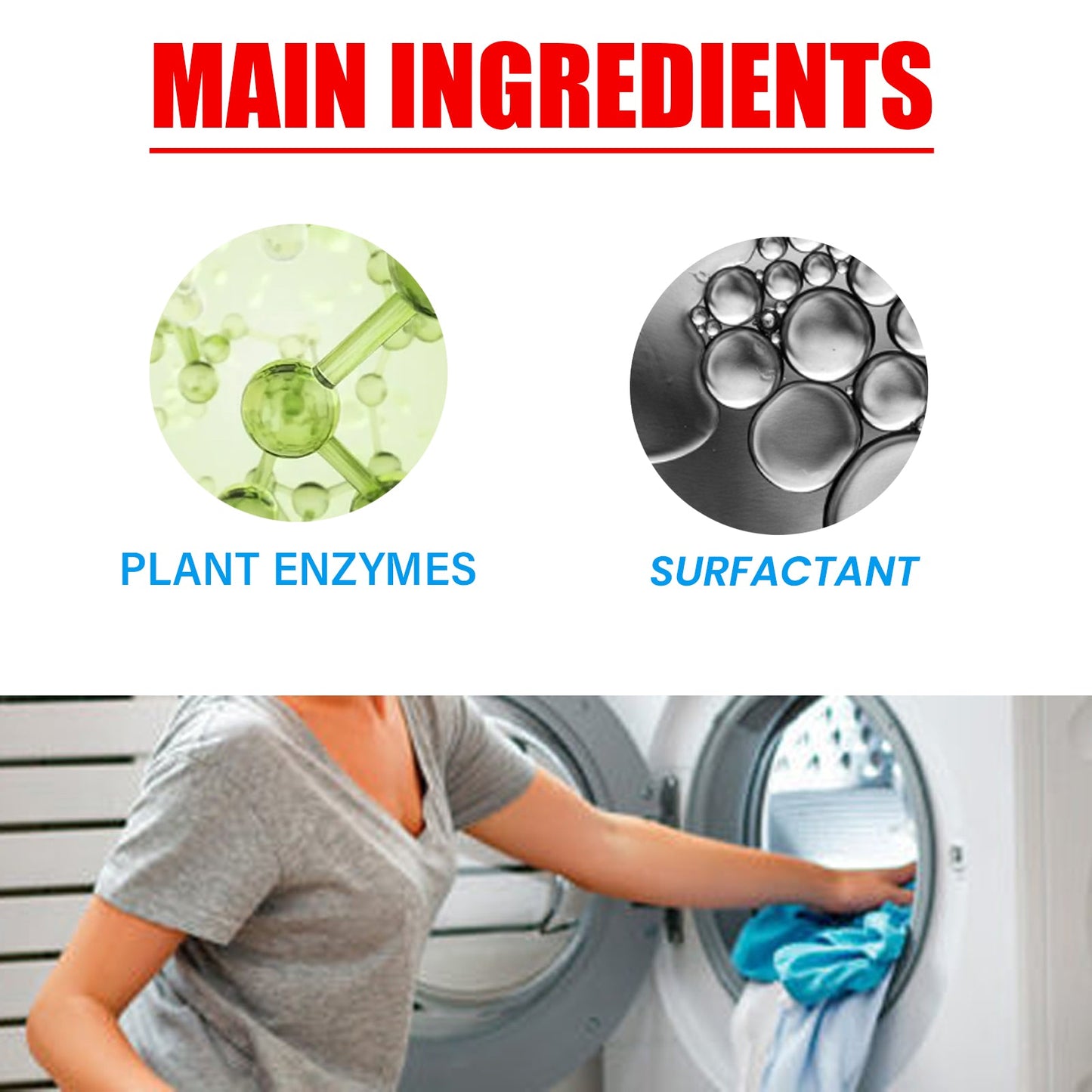 Laundry And Cleaning Tablets Deeply Clean Stubborn Dirt And Stains From Clothes. Portable And Easy To Store. Gentle And Hands-Free - Korvel