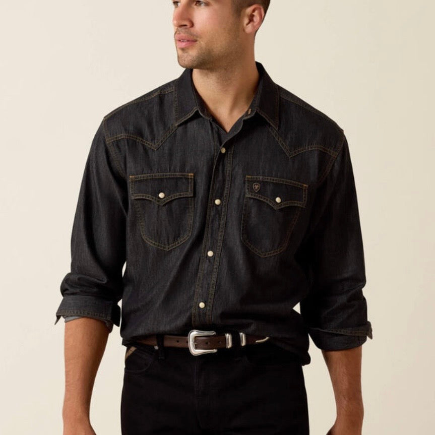 Classic Chambray Halford Shirt for Men | Ariat - Korvel