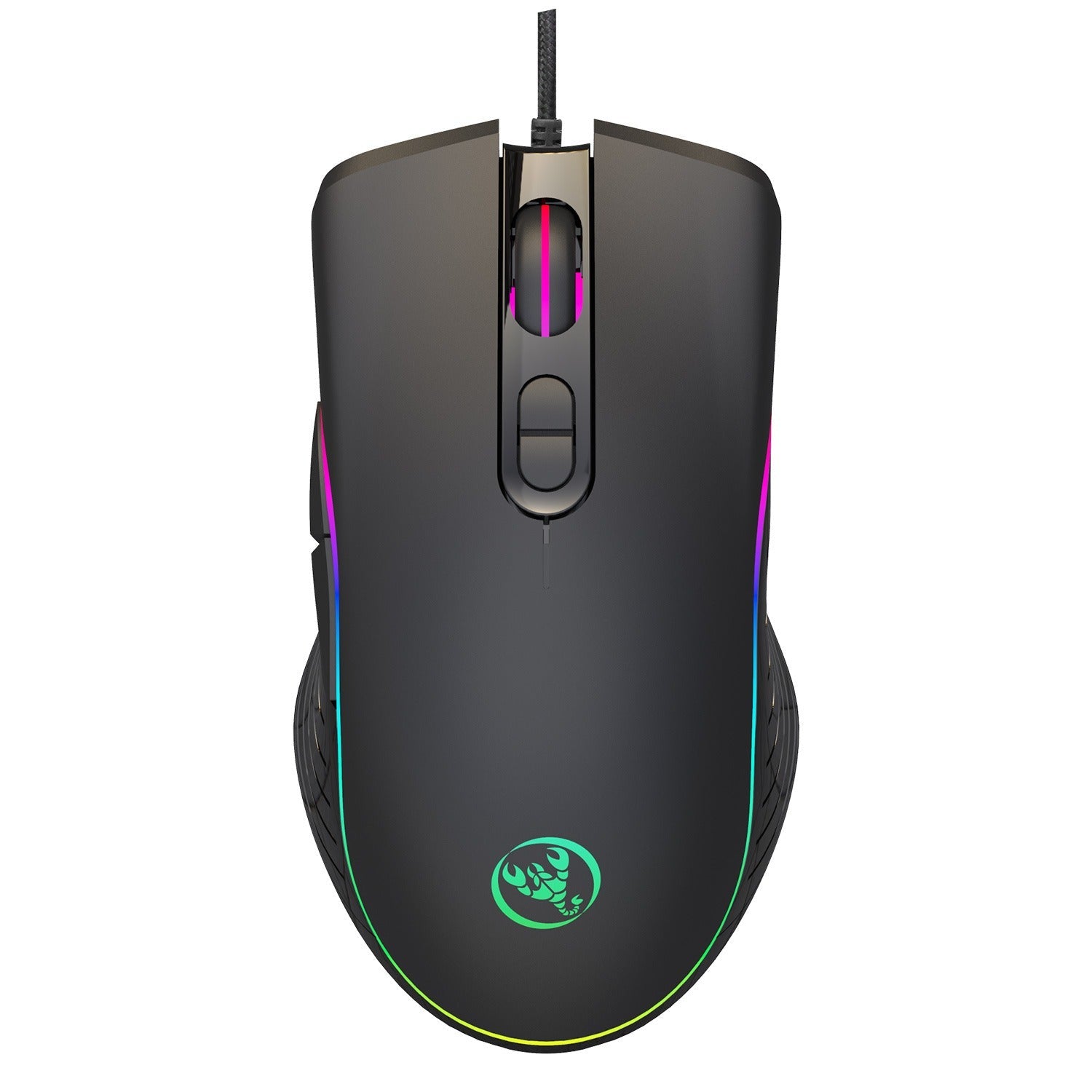 Wired gaming mechanical mouse glowing RGB PUBG e-sports computer laptop USB mouse - Korvel
