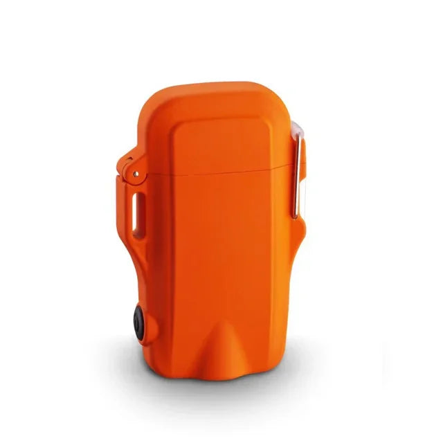 Outdoor Dual Plasma Arc Lighter with Flashlight