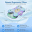 Ice Silk Pillowcase Ergonomic Cervical Pillow Memory Foam Pillow Neck Pain Relief Comes Adjustable Home for Back Side Sleepers - Korvel