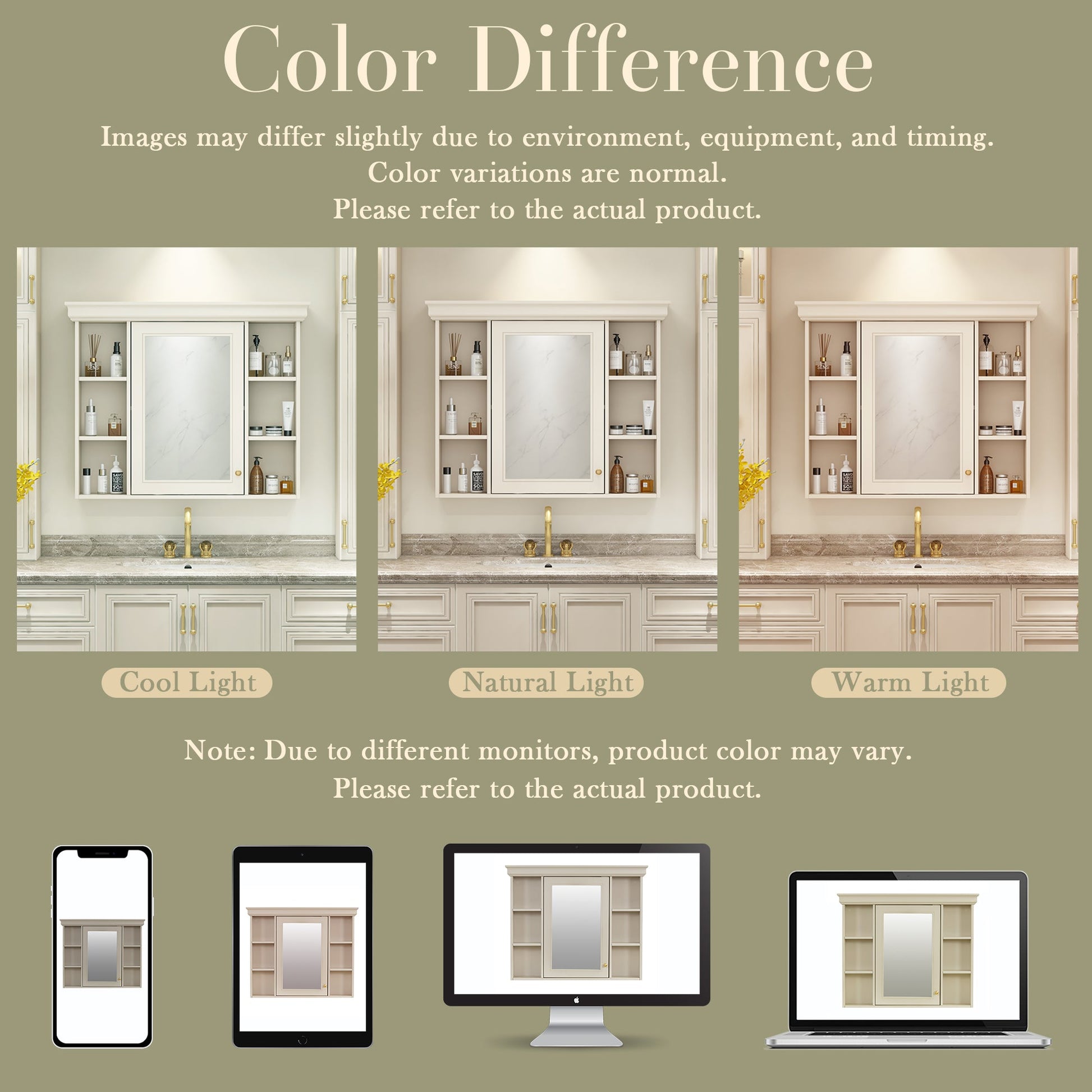 35'' x 28'' Blue Wall Mounted Bathroom Storage Cabinet with Mirror Door, Modern Bathroom Wall Cabinet with Mirror - Korvel