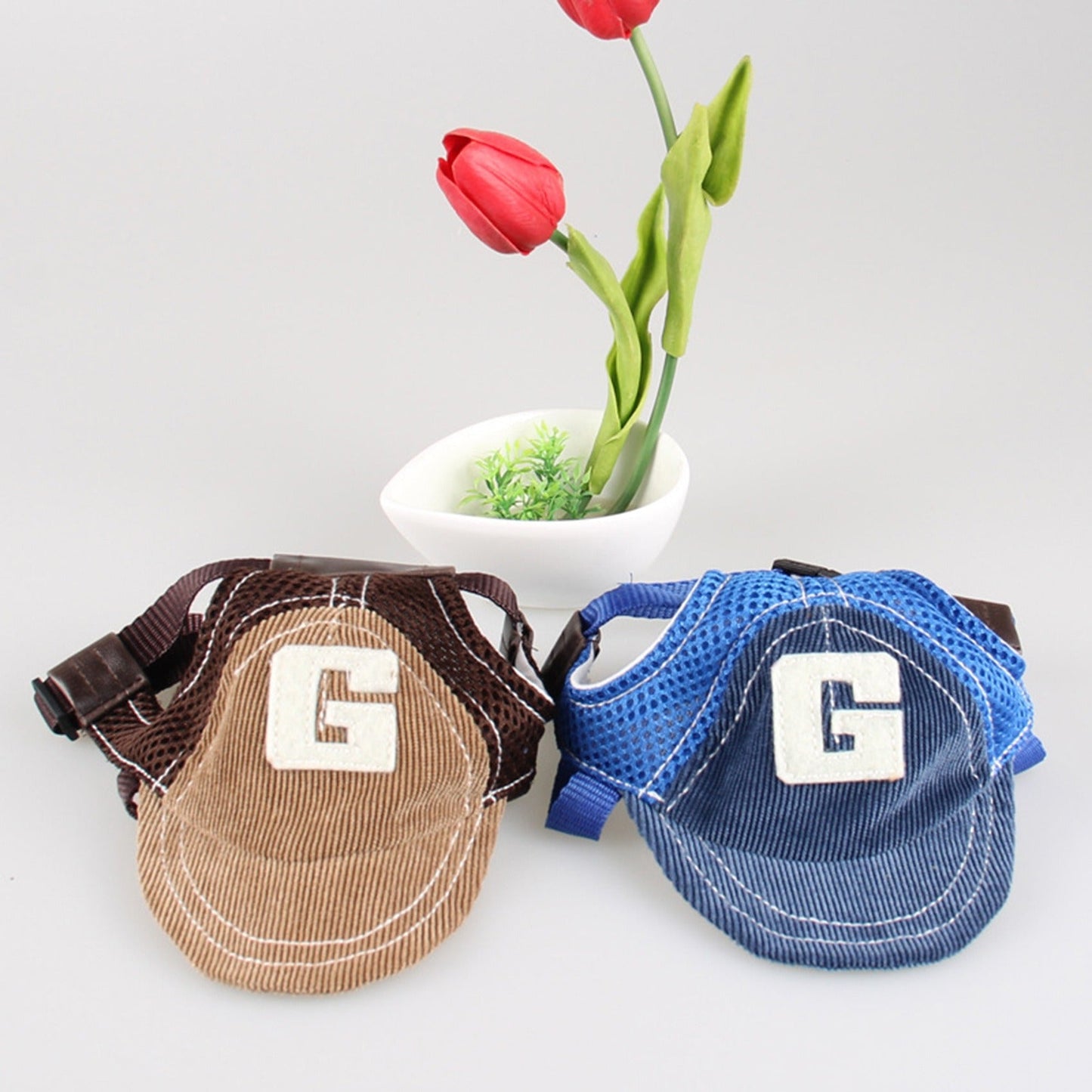 Sun Hat with G-Word Dog Design, Travel Sun Hat for Spring and Autumn, Outdoor Sun Protection with Mesh Ventilation, Pet Themed Baseball Cap - Korvel