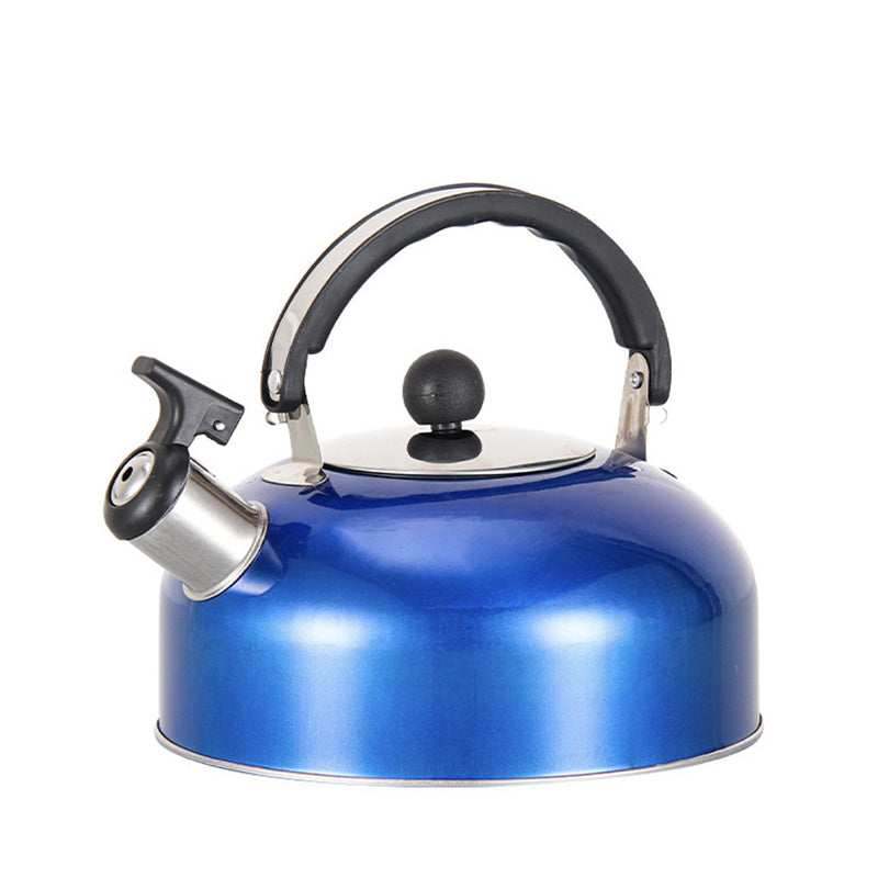 A 3L stainless - steel kettle for gas heating. It features a whistle and a comfortable handle, suitable for cooking and tea. - Korvel