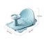 Baby shower basin with shower seat foldable bathtub bathtub dedicated shower bench with backrest and anti slip bath pad - Korvel