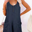 Pocketed Scoop Neck Sleeveless Romper