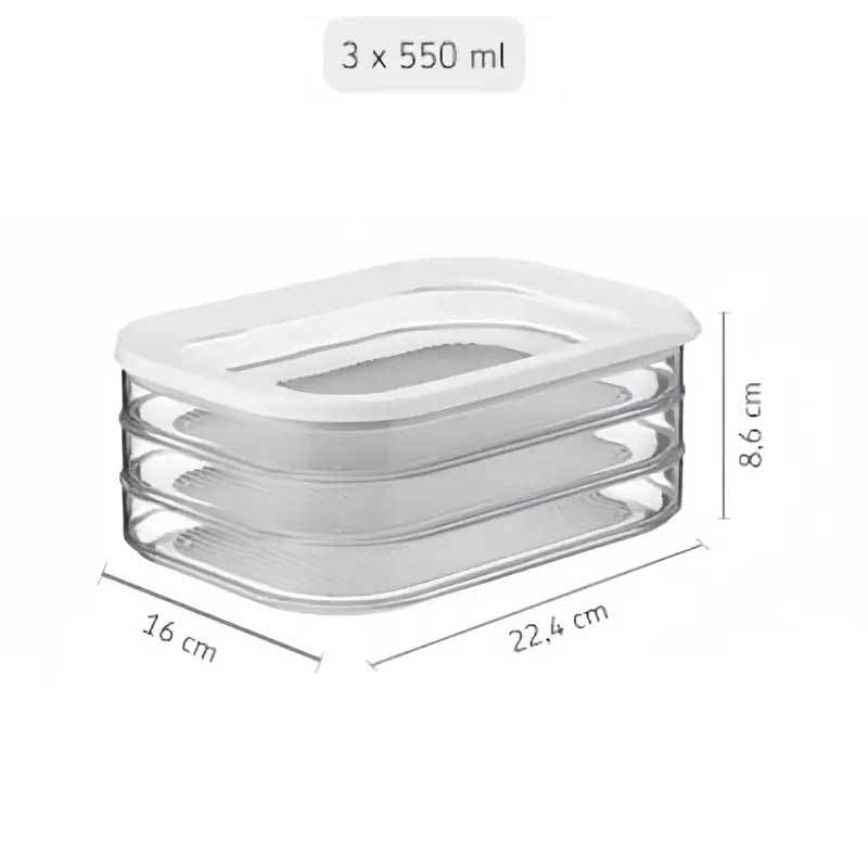 Contenedores de Carne Fría Herméticos, 18.6oz, Paquete de 24, Sin BPA