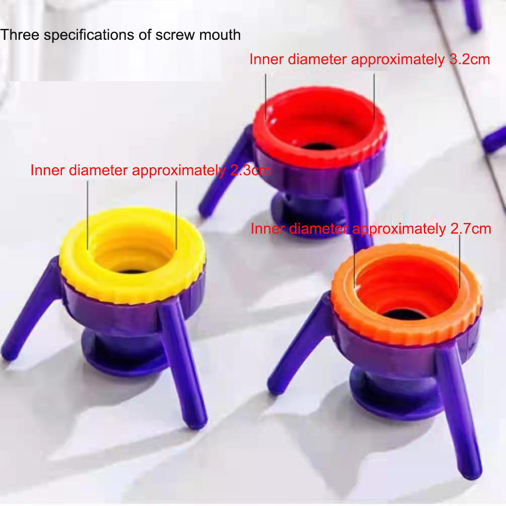 Soporte Multifuncional Invertido para Tapas de Botellas de Productos de Ducha