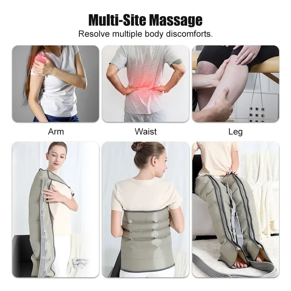 Massage Air Compression Sports Recovery Boots Foot Leg Air Pressure Massager Air Recovery Boots Pressotherapy - Korvel