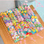 10PCS/Set Rainbow Cartoon Character Fruits Flower Nylon Elastic Hair Bands Women Girl Sweet Rubber Hair Tie Scrunchie Headwear - Korvel