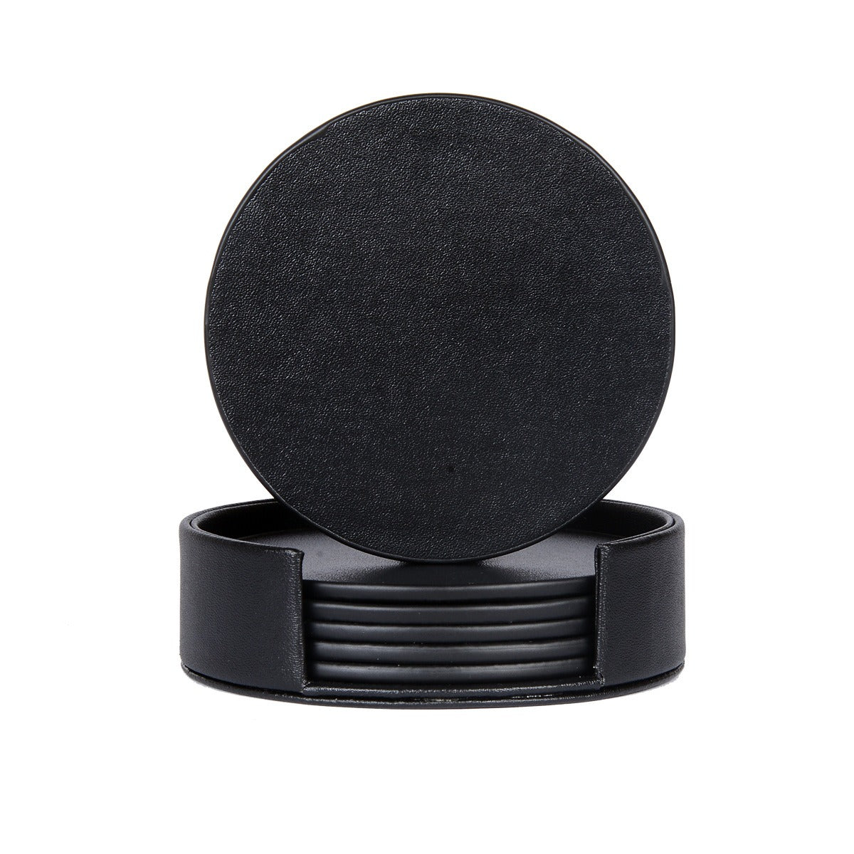 Creative PU leather coaster Exquisite insulated tea water cushion Square leather coaster - Korvel