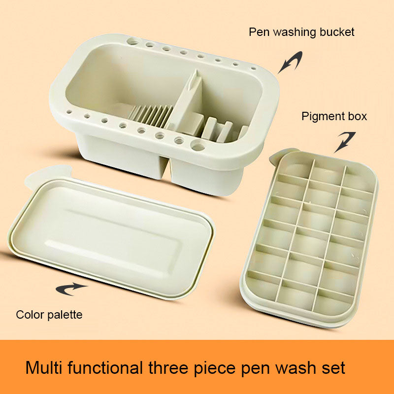 Multi functional three piece pen washing bucket set - Korvel