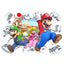 Super Mario Waterproof Wall Stickers for Kids' Rooms