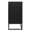 Rattan 4-Door Sideboard , Sideboard Buffet Storage Cabinet,Accent Storage Cabinet , Large Cabinet With 4 Rattan Decorated Doors - Korvel