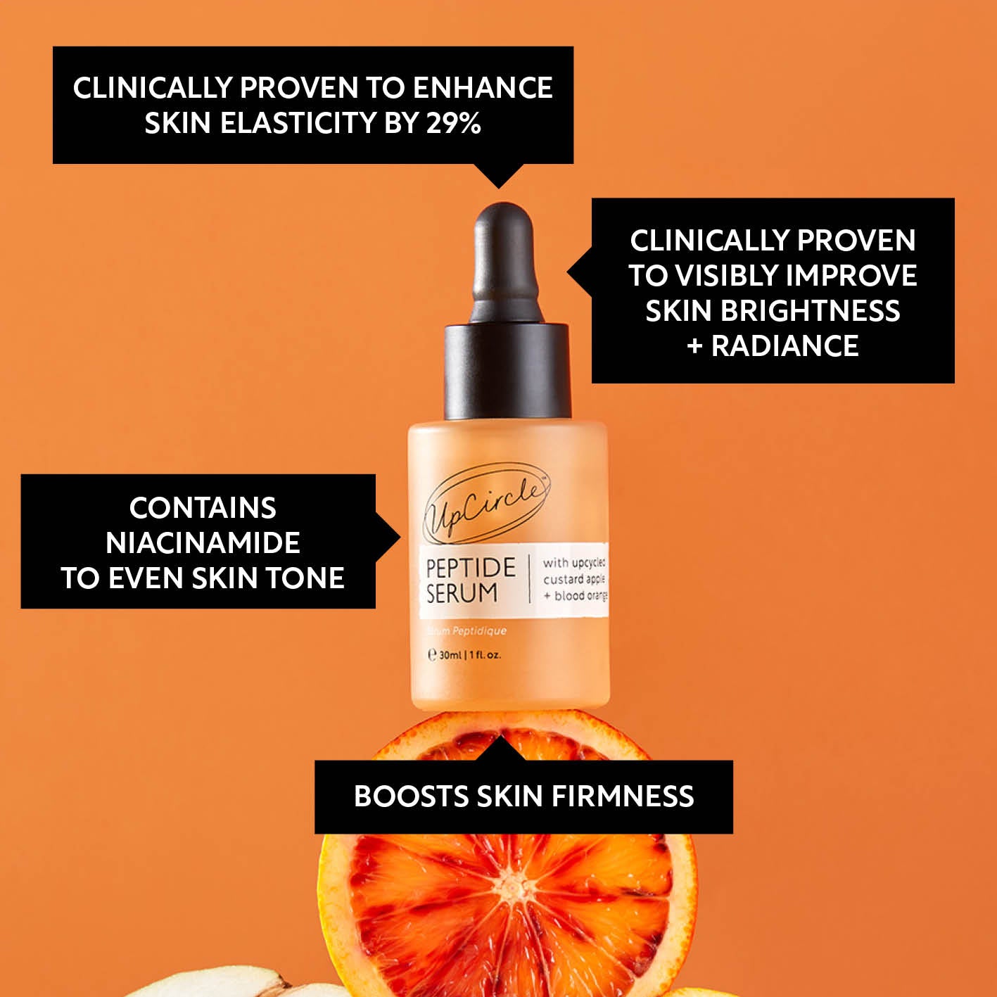 Peptide Serum with Custard Apple + Blood Orange - Travel Size - Korvel