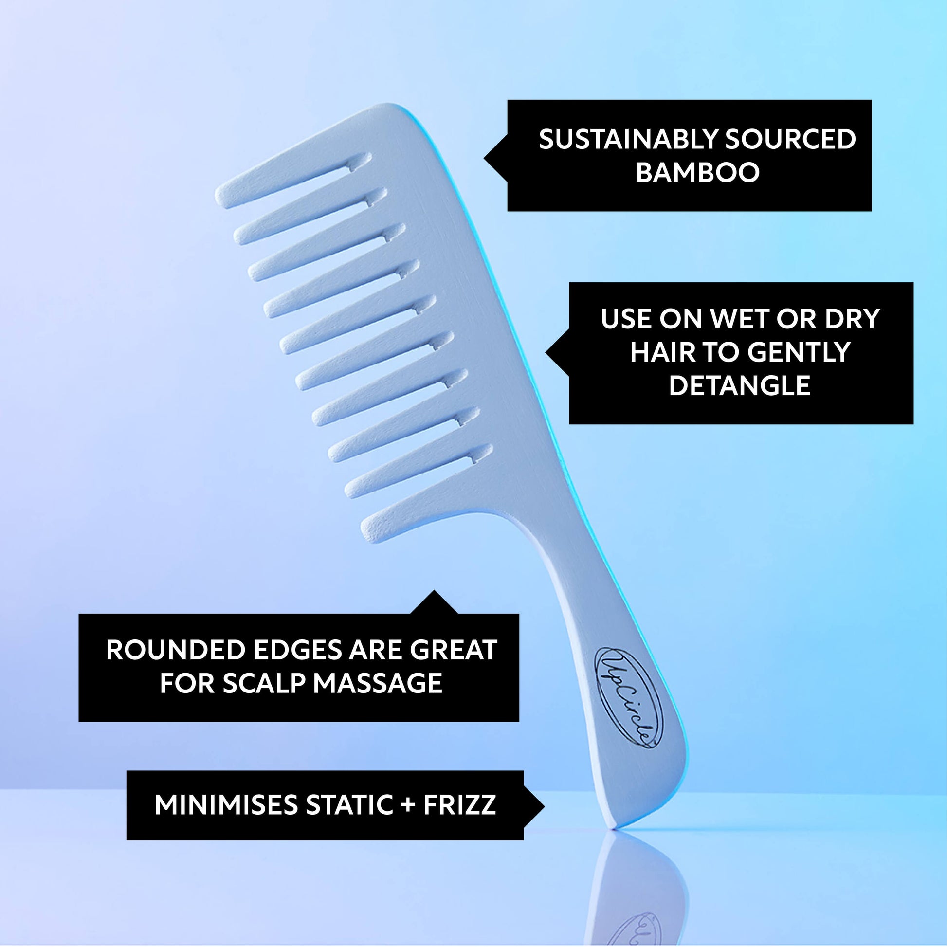 The Haircare Duo + Bamboo Wide Tooth Comb - Korvel