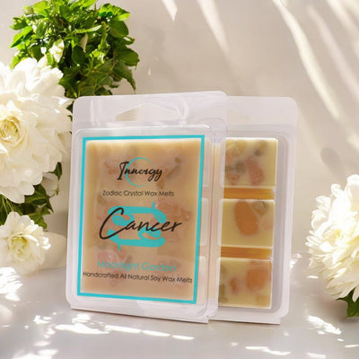 Cancer Zodiac Crystal-Infused Premium Coconut-Soy Wax Melts - Korvel