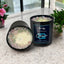 Nurturing Cancer Zodiac Crystal Candle with Green Fluorite & Rose | 9oz Coconut-Soy Wax - Korvel