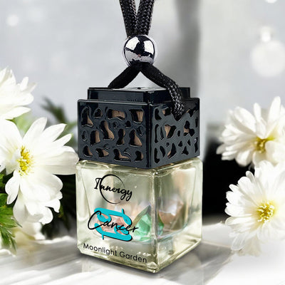 Cancer Zodiac Crystal-Infused Aromatherapy Car Diffuser - 8ml - Korvel