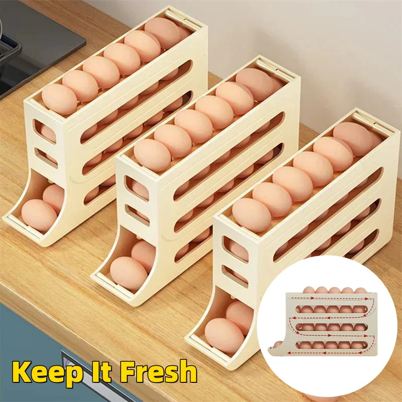 Plateau à œufs coulissant premium pour un rangement organisé