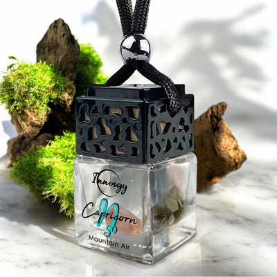 Capricorn Zodiac Crystal-Infused Car Air Freshener - 8ml Diffuser - Korvel