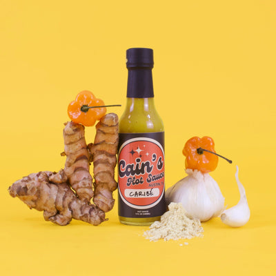 Cain's Caribé Hot Sauce – Tropical Scotch Bonnet & Mustard Blend, 5 oz