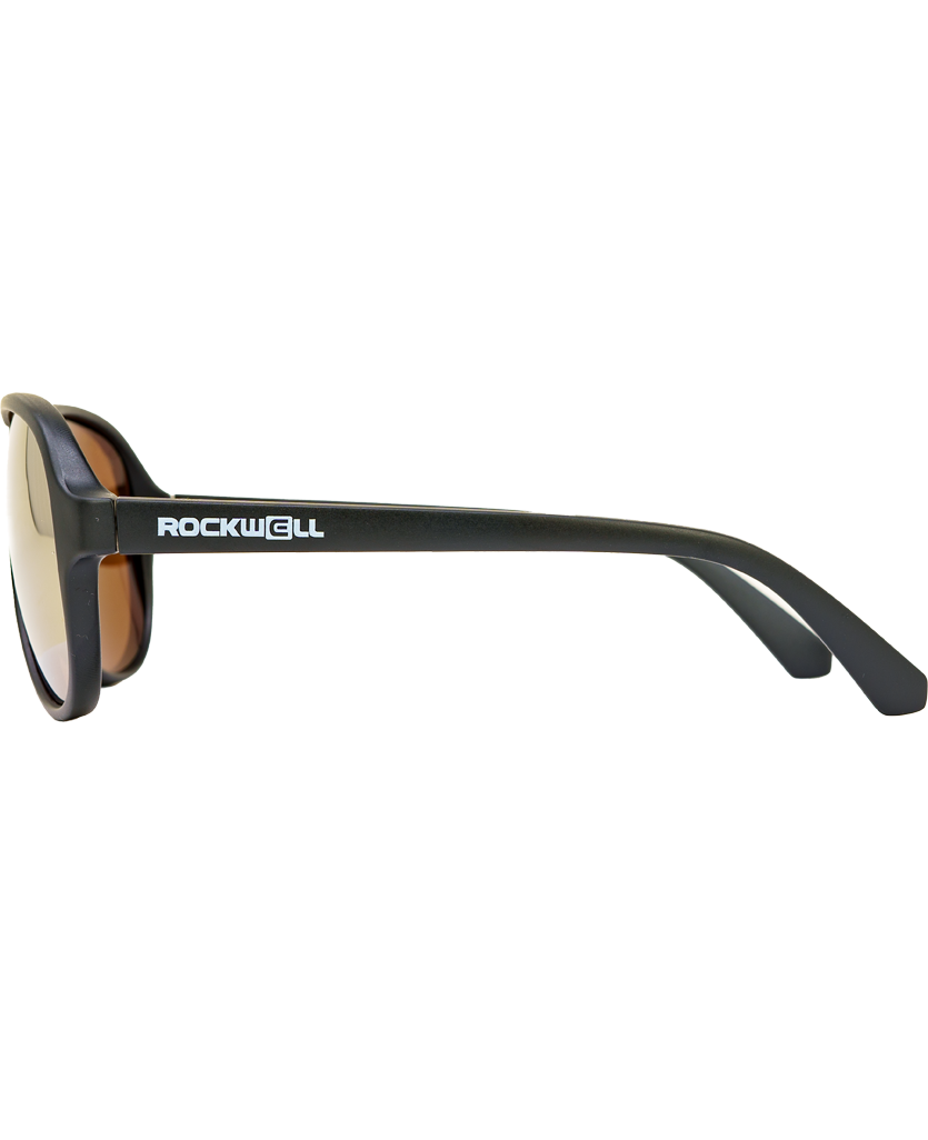 Casino Sunglasses - Black & Pink Mirror Polarized Lenses - Korvel