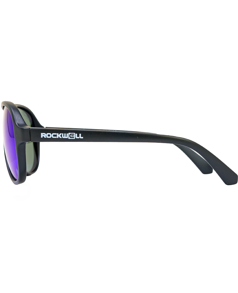 Lunettes de soleil Casino avec verres polarisés noir/bleu miroir
