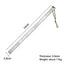 20 - Inch Dual - Scale Stainless Steel Ruler, thickened quenched steel, with random lanyard, great for drawing & measuring. - Korvel