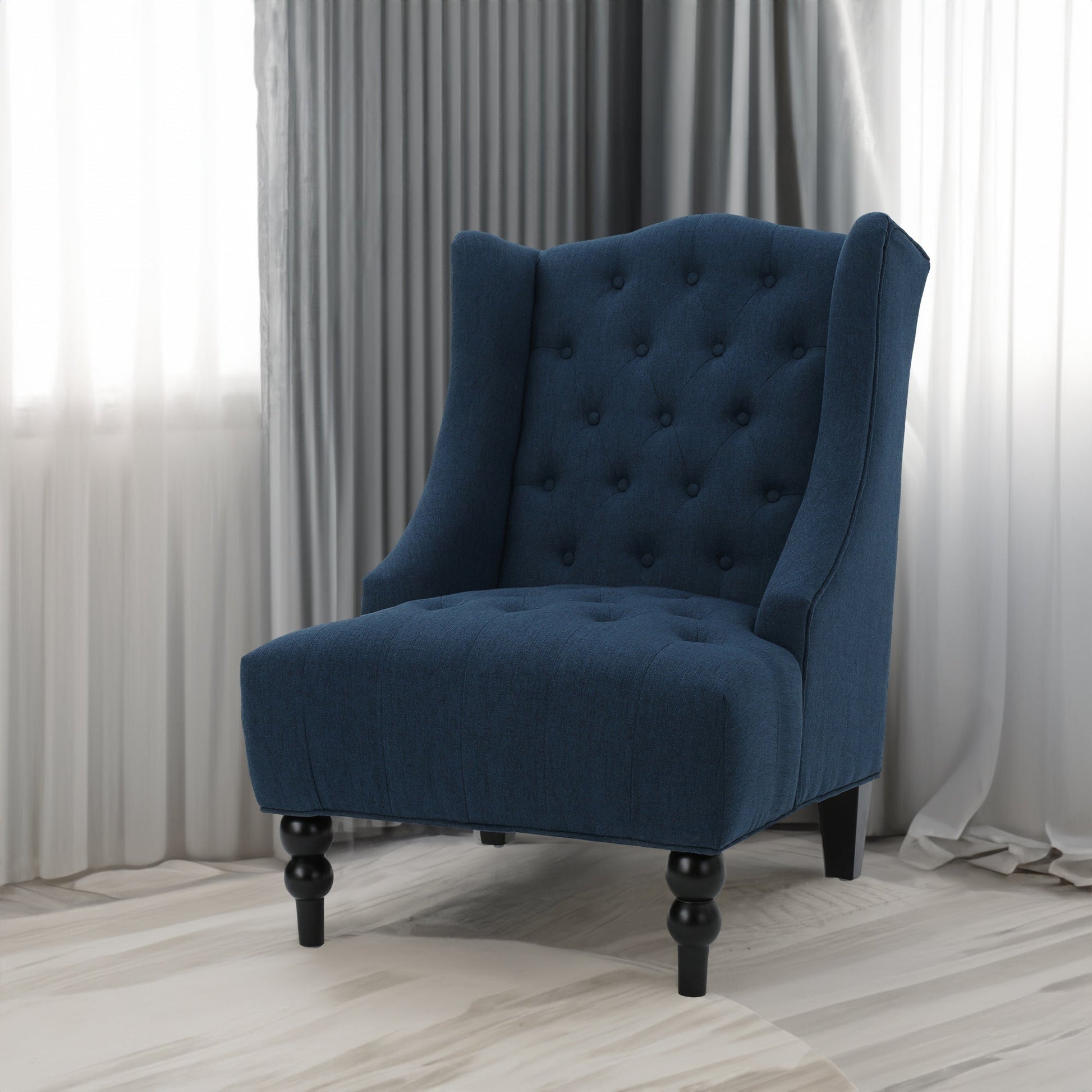Upholstered Wingback Chair - Korvel